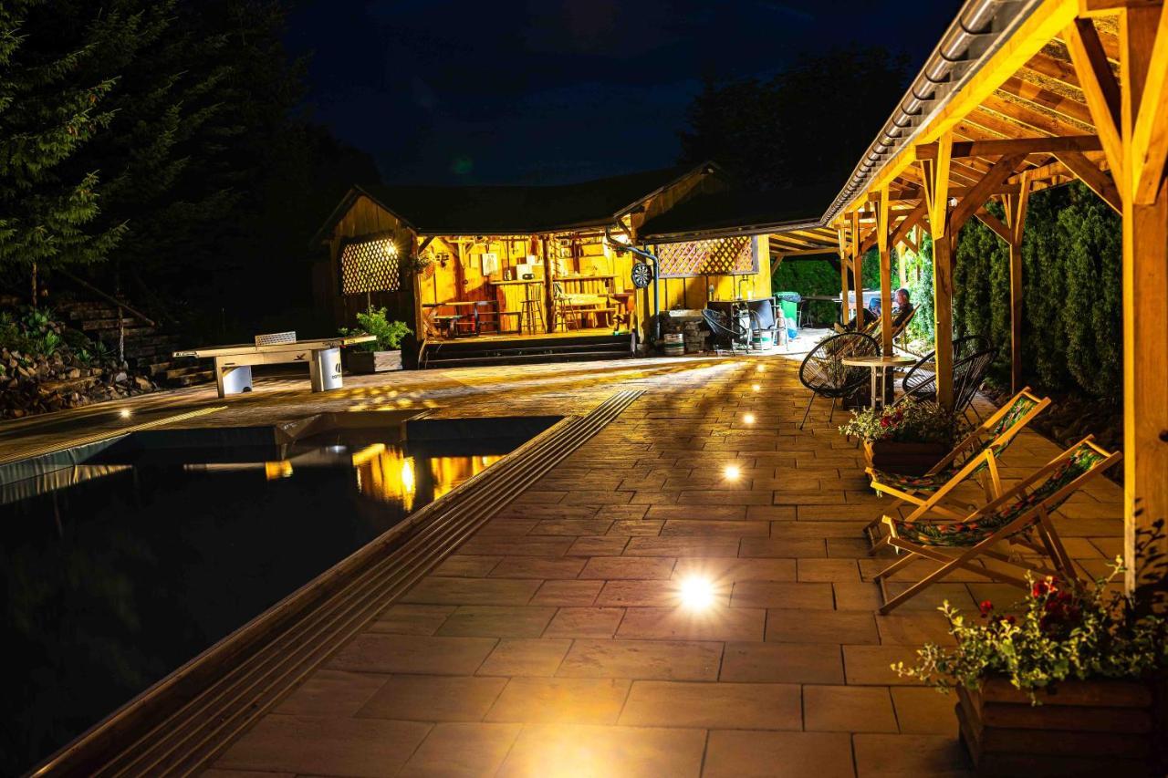 Villa Bieszczadzka Bania Lesko Esterno foto